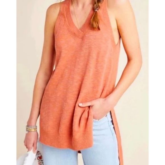 Anthropologie Desmond Knit Split Seam Sweater Vest Tank Size XS - Picture 1 of 9